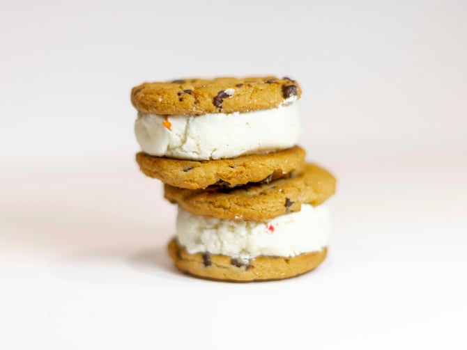 The Baked Bear ice cream sandwich shop with custom cookie and ice cream combinations